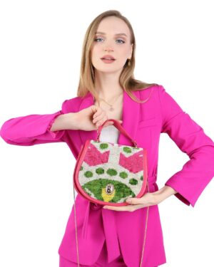 Kaylee Pink Patterned Women Crossbody Bag