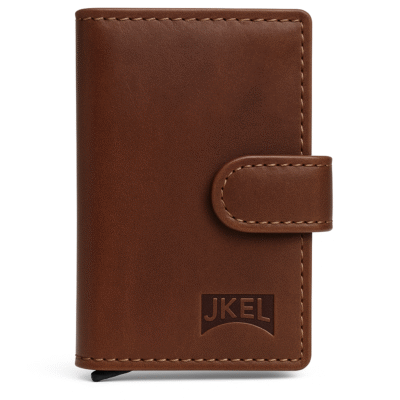 S-6 Brown Pop up RFID protected wallet