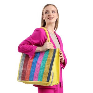 Becca Multicolor Women Large Tote Bag