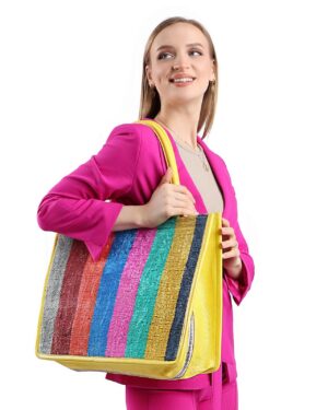 Becca Multicolor Women Large Tote Bag