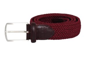 Erasmus Burgundy Men Stretch Belt