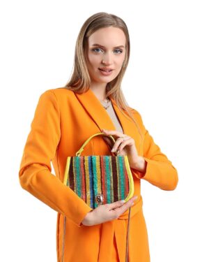 Lisa Multicolor Striped Women Crossbody Bag