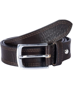 63205 Brown 35mm Leather Belt