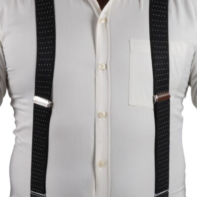 MB O1 Black Dotted Men's Braces