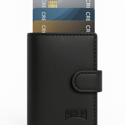 S-5 Rfid Black Pop Up Wallet