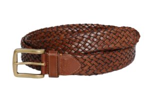 Galata Brown Plaited Leather Belt